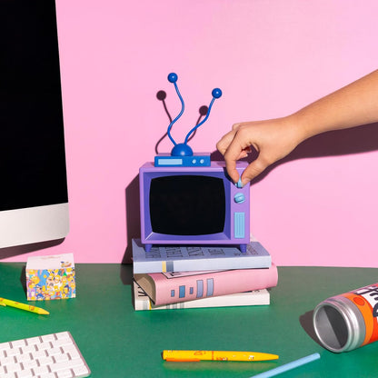 Grupo Erik Battery Lamp - The Simpsons Gifts | Desk Lamp Table, Mood Light, Gaming Light | The Simpsons Figures - TV with Bendable Antennas, Cool Room Decor