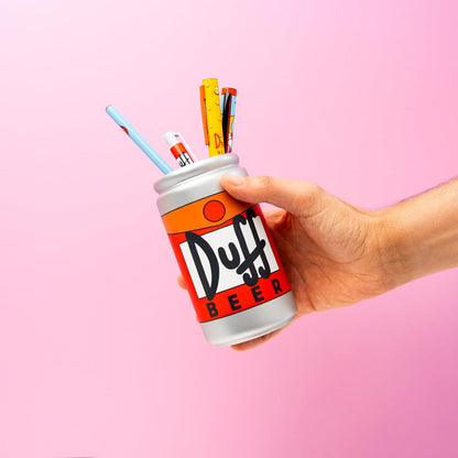 Grupo Erik Pen Holder For Desk & Stationery Set - The Simpsons Gifts | Desk Accessories - Pencil Holder, 2 Pens, Pencil, Eraser, Sharpener | Duff Beer Gifts For Men & For Women