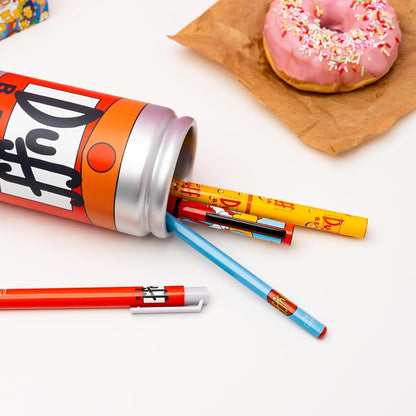 Grupo Erik Pen Holder For Desk & Stationery Set - The Simpsons Gifts | Desk Accessories - Pencil Holder, 2 Pens, Pencil, Eraser, Sharpener | Duff Beer Gifts For Men & For Women