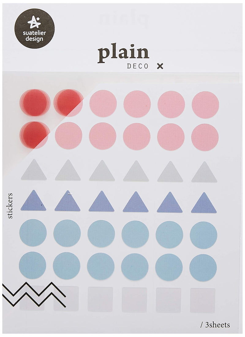 Suatelier 1606 Pack of 3 Plain Stickers 02