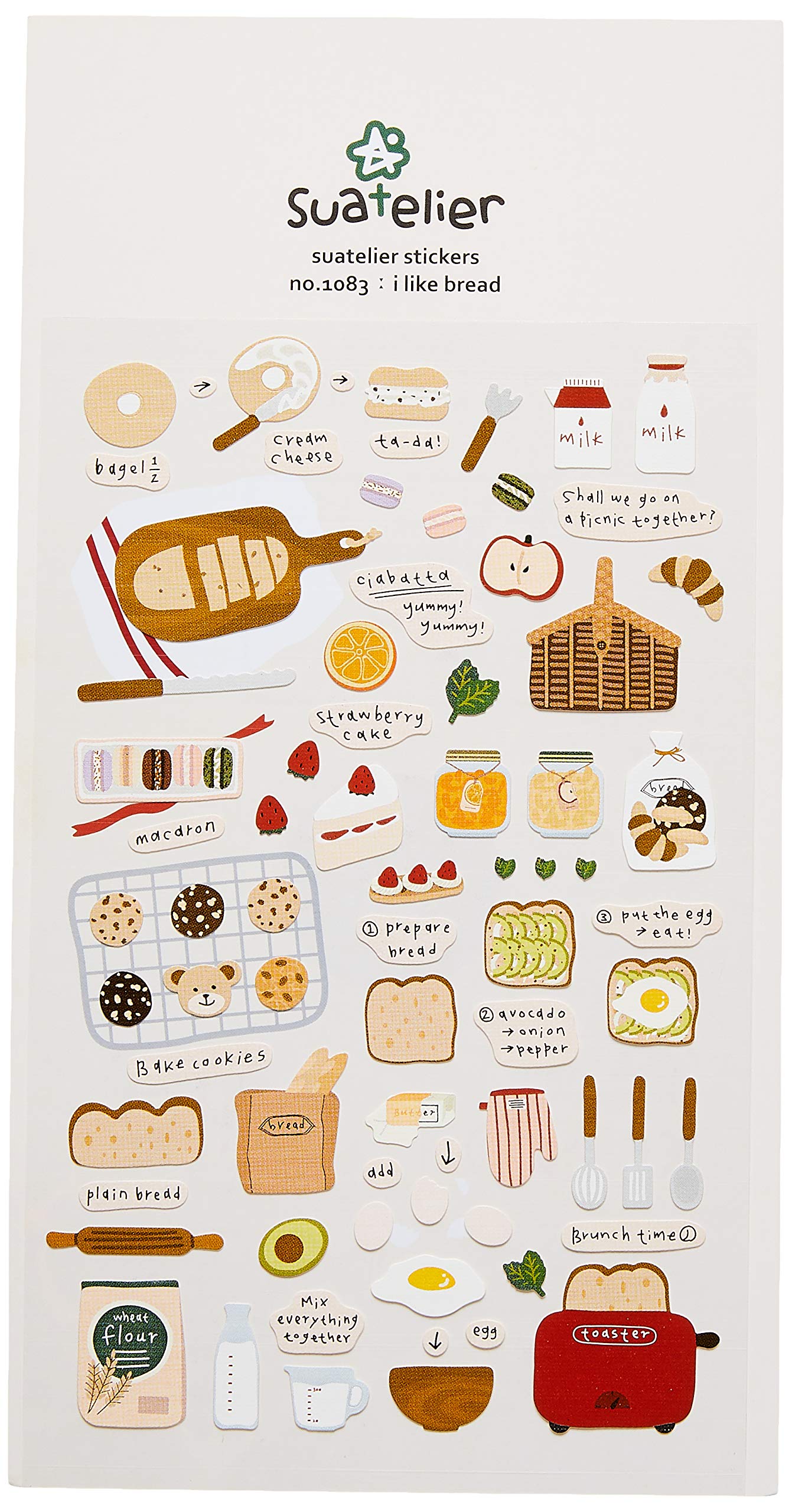Suatelier 1083 I Like Bread Sticker