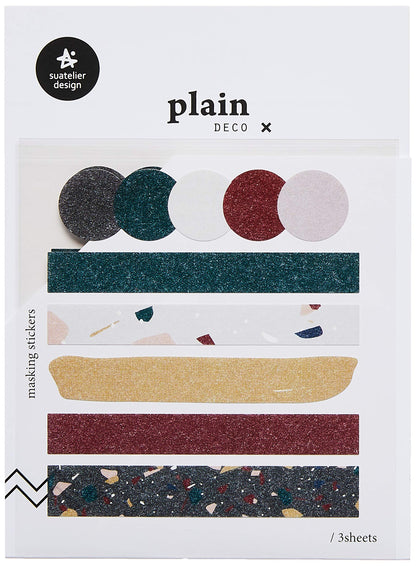 Suatelier 1635 Pack of 3 Plain Stickers 31