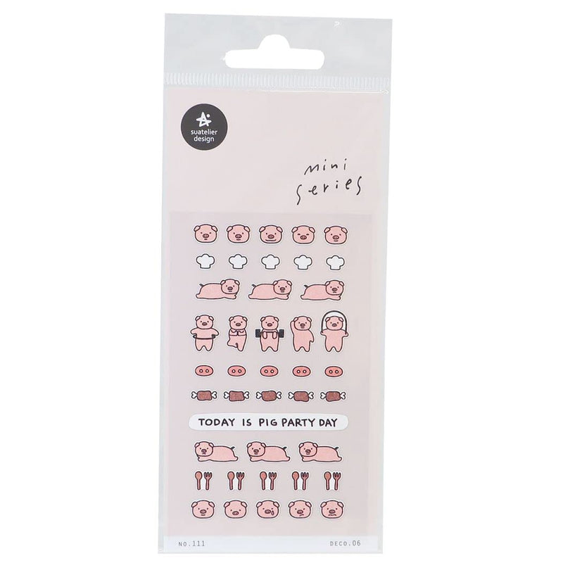 Swaterie  Swaterie Mini Sticker/deco.06 Pig Animal