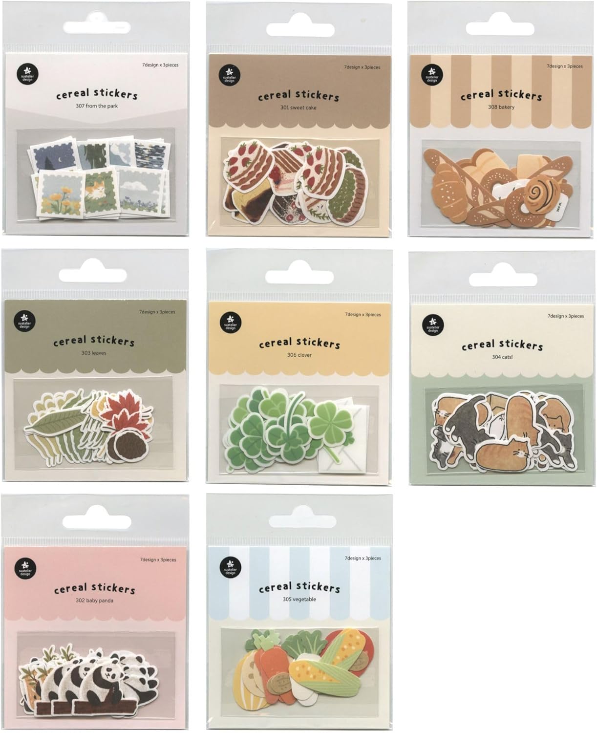 Suatelier Cereal Sticker - Cats!