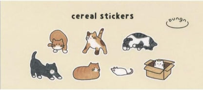 Suatelier Cereal Sticker - Cats!