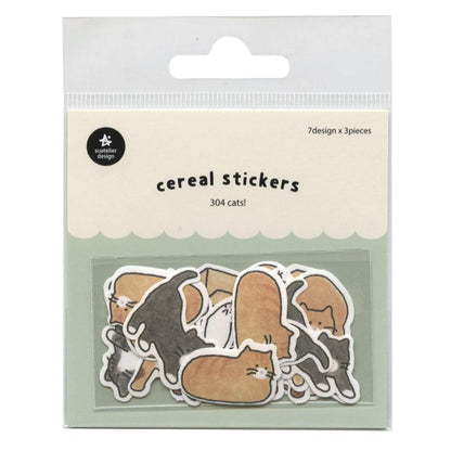 Suatelier Cereal Sticker - Cats!