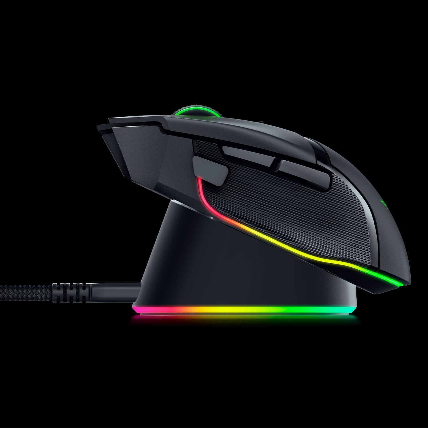 Razer Mouse Dock Pro & Charging Puck - Magnetisch draadloos oplaadstation en oplaadmodule voor compatibele muizen (magnetisch dock met laadstatus RGB-verlichting, antislip gekko-voeten, oplaadpuck