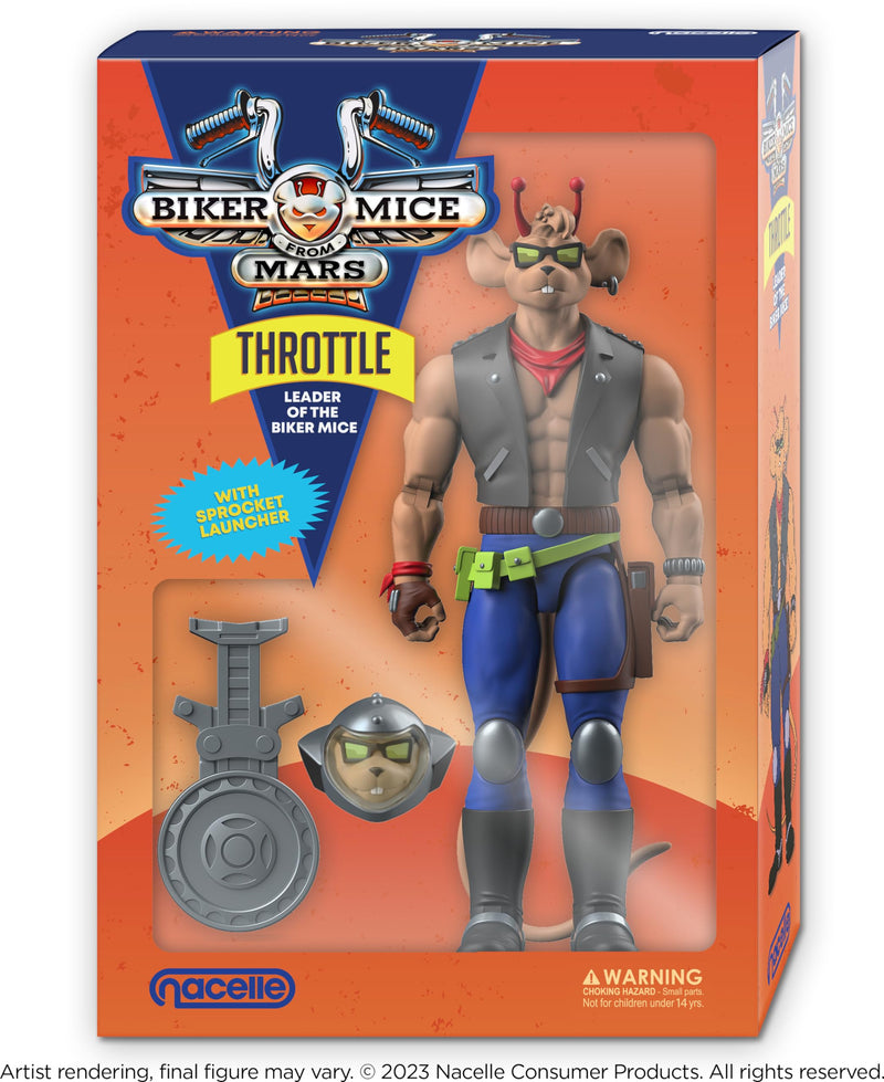 Biker Mice From Mars Nacelle Consumer Products Throttle Action Figure