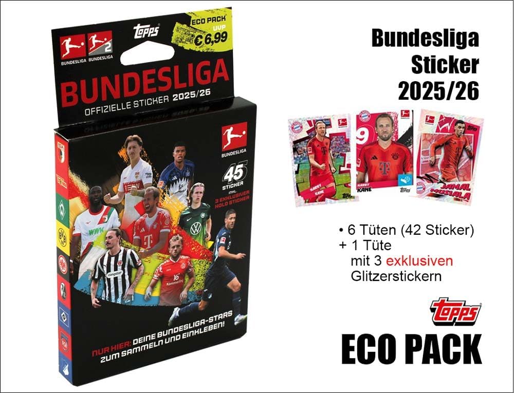 Bundesliga 2025/26 Sticker Collection Eco Pack