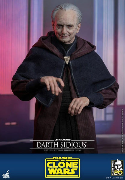 Hot Toys Star Wars: The Clone Wars - Statuetta 1/6 Darth Sidious 29 cm