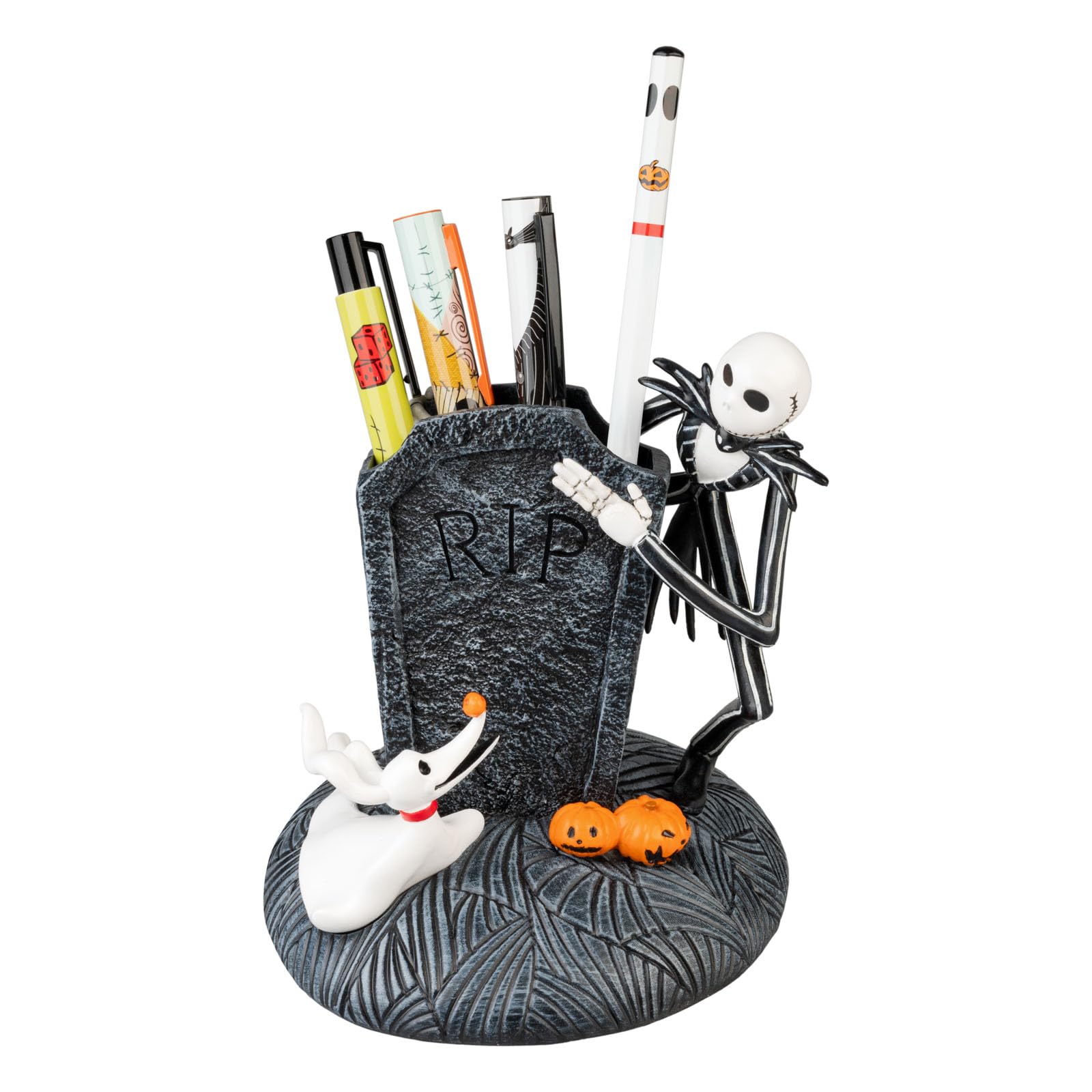 Grupo Erik Pen Holder For Desk & Stationery Set - Disney The Nightmare Before Christmas Gifts | Desk Accessories - Pencil Holder, 2 Pens, Pencil, Eraser, Sharpener | Disney Stationery