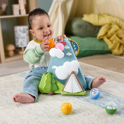 Fisher-Price Baby Toy Friendship Forest Ball Mountain, Drop & Crawl After Activity Toy for Developmental Play Infants Ages 9+ Months, JLB88