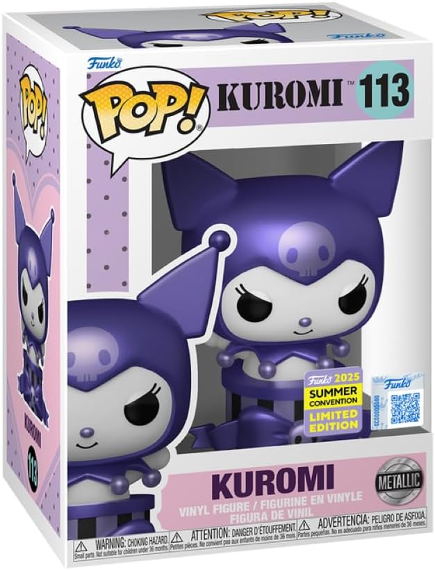Funko Kuromi in Gift Box Metallic Pop Summer Convention Exclusive 2025 Pop Vinyl Figure 113