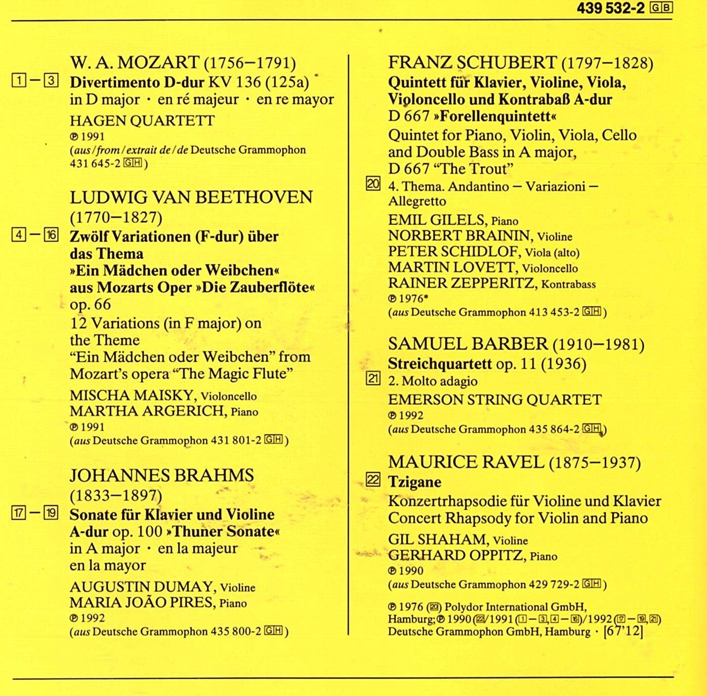 v/a - The Chamber Music Sampler Volume 2