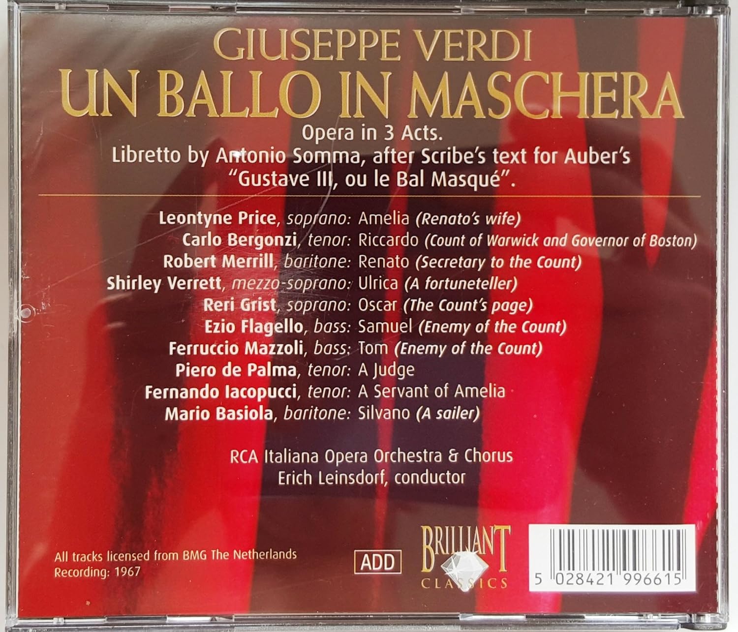 Giuseppe Verdi - Un Ballo in Maschera