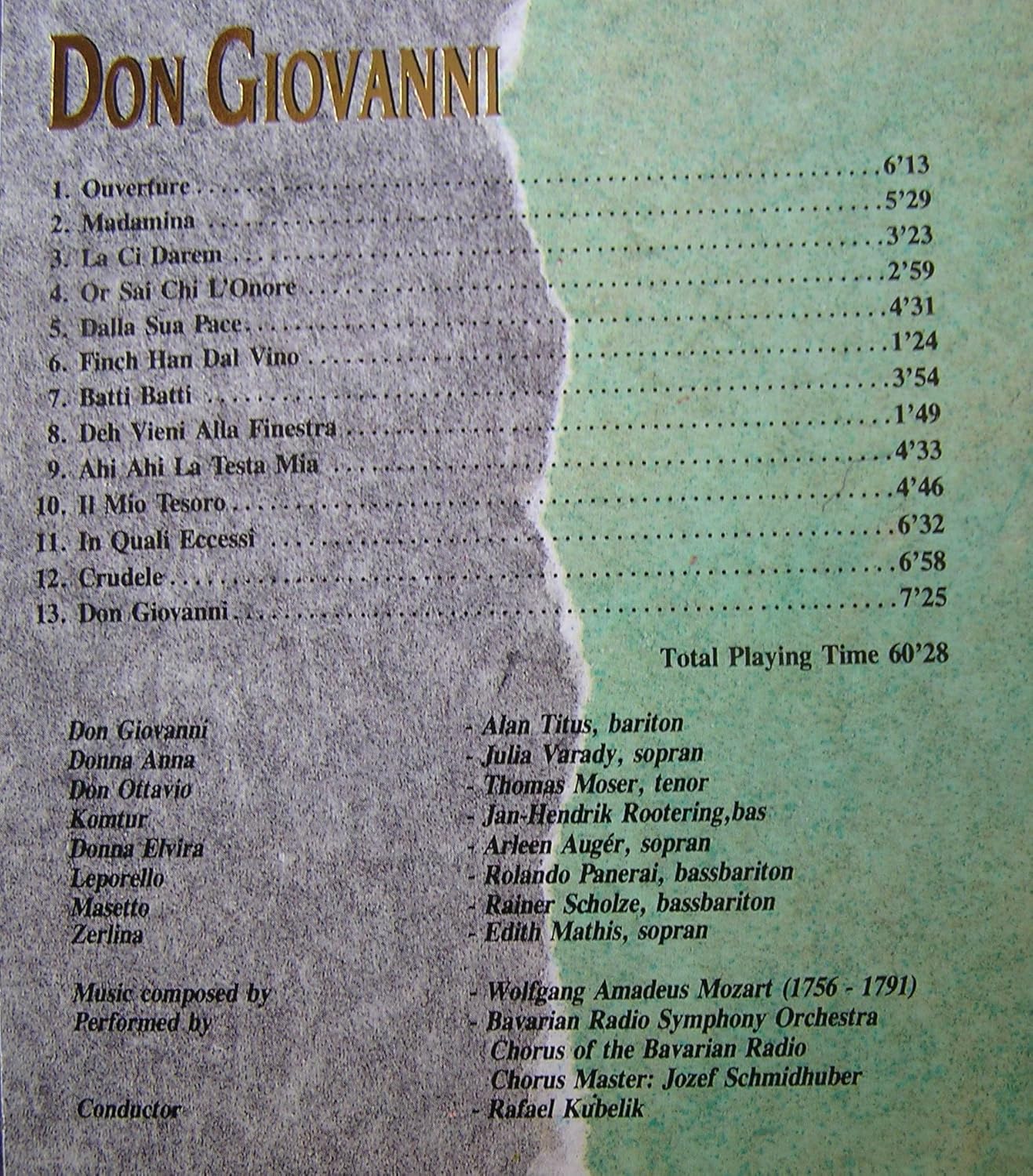 Mozart - Don Giovanni Highlights