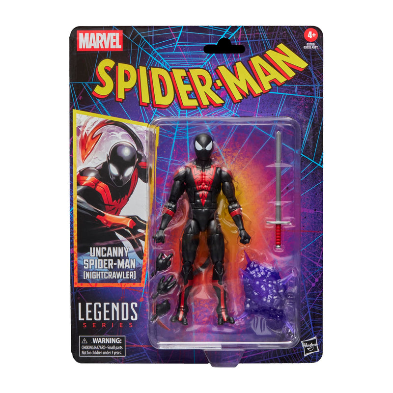 Marvel Legends Series Uncanny Spider-Man (Nightcrawler) Retro Cardback Comics Action Figure