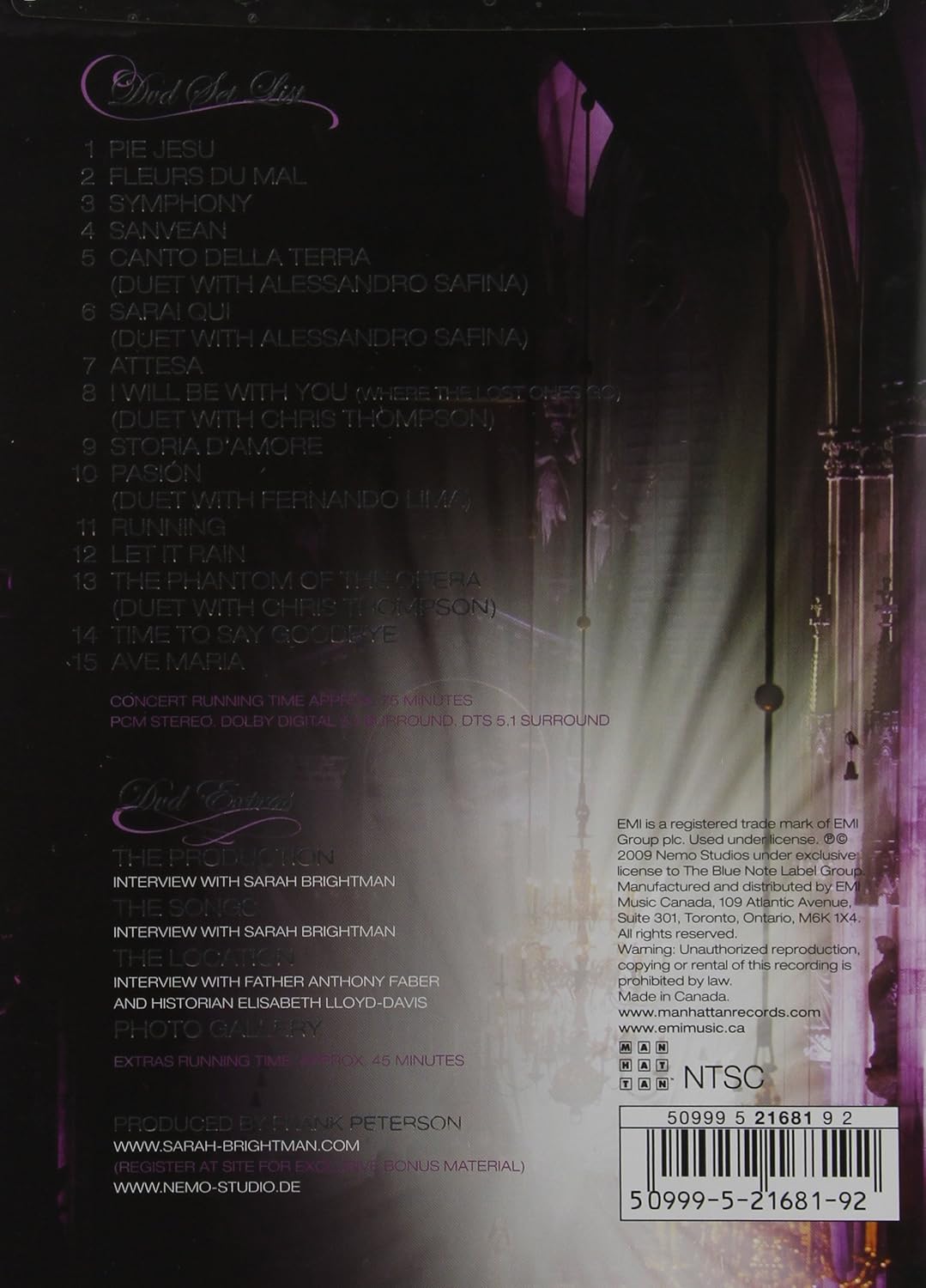 Sarah Brightman-Symphony Live In Viena