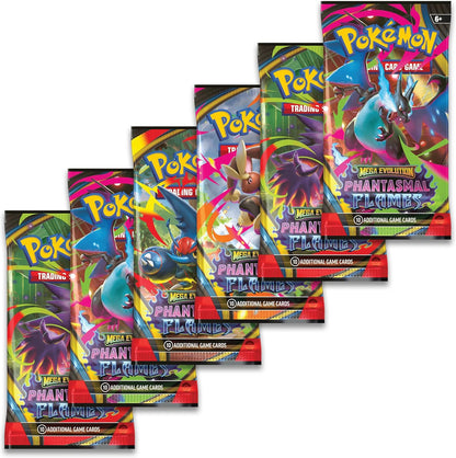 Pokémon TCG: Mega Evolution - Phantasmal Flames Booster-bundel (6 Boosterpakketten