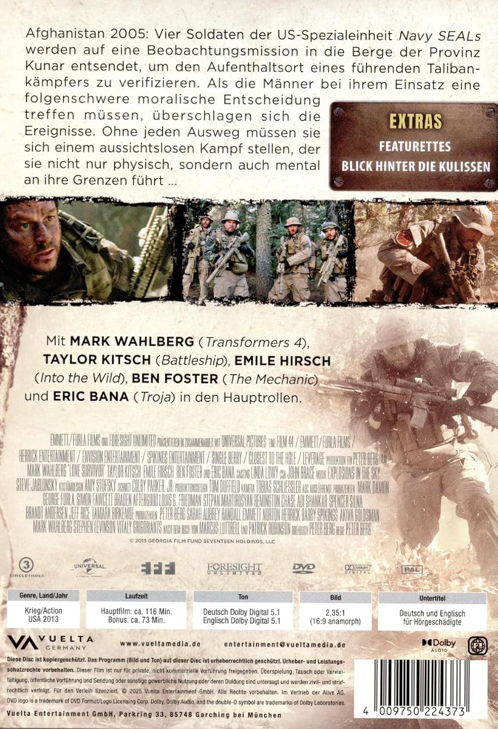 BERG, PETER - LONE SURVIVOR
