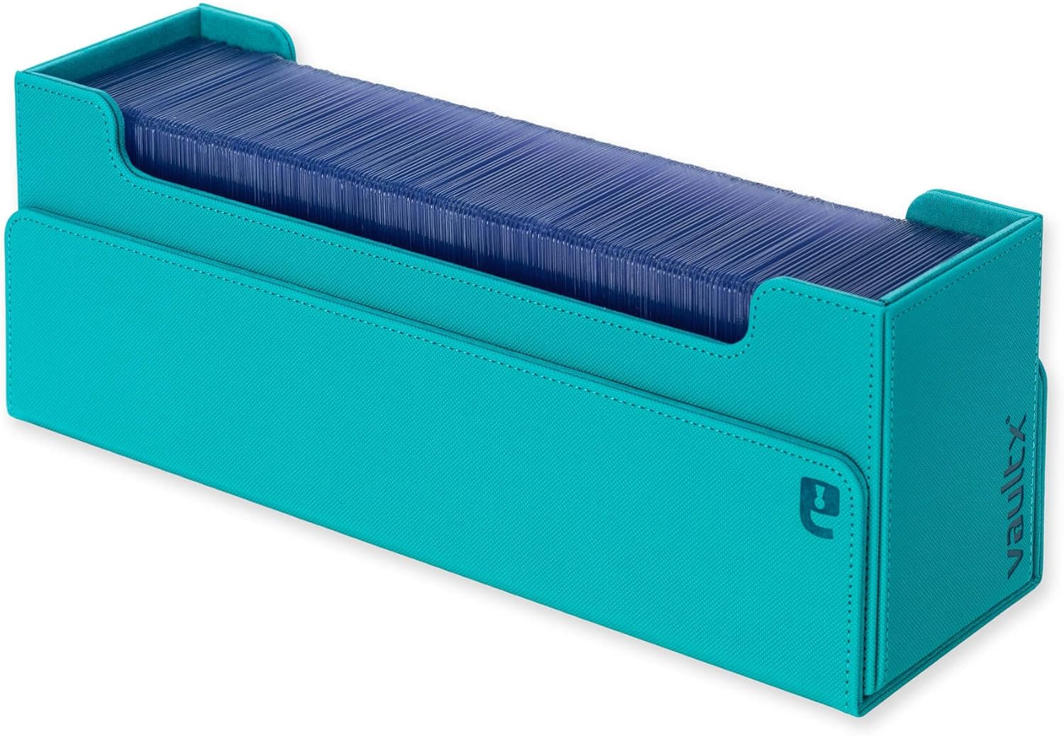 Vault X Trading Card Storage Box, Premium Exo-Tec Material, Detachable Magnetic Lid, Dividers & Foam Fillers, Organise Deck Boxes, Toploaders, Sleeved Cards, for Collectible Games, Sports, TCG (Teal