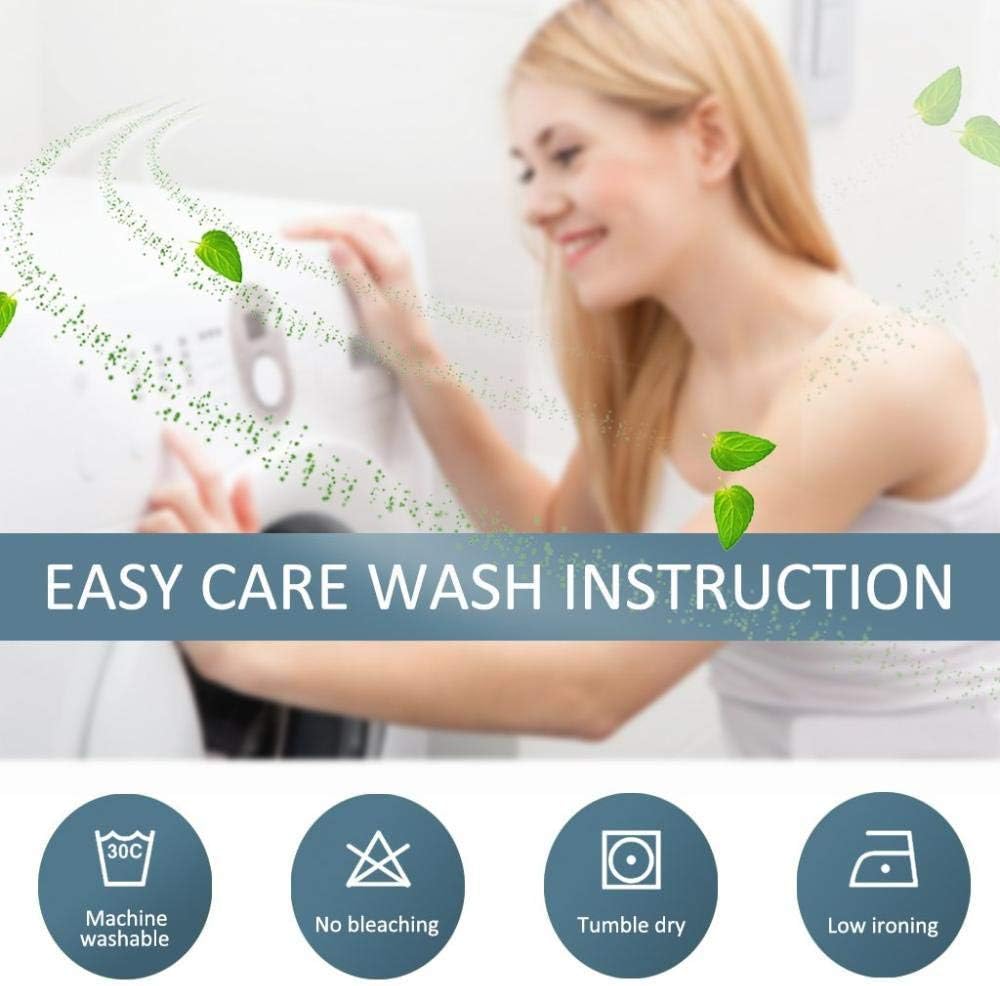 Set Copripiumino Singolo Fiore di Pesco Rosa Mare Set di Biancheria da Copripiumino con Chiusura a Cerniera, Trapunta Set 3 Pezzi in Poliestere, 1 Copripiumino 140x200 e 2 Federe