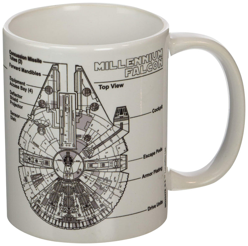 Tazza Star Wars (Millennium Falcon Sketch