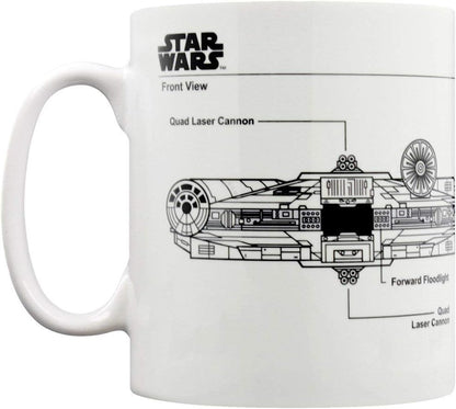 Tazza Star Wars (Millennium Falcon Sketch