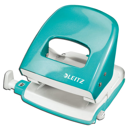Leitz Hole Punch, 30 Sheets, Guide Bar with Format Markings, Metal, WOW Range, 50081051