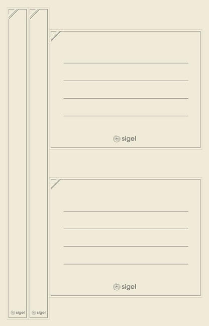 SIGEL CO112 Premium Notebook lined, A4, hardcover, Black - Conceptum