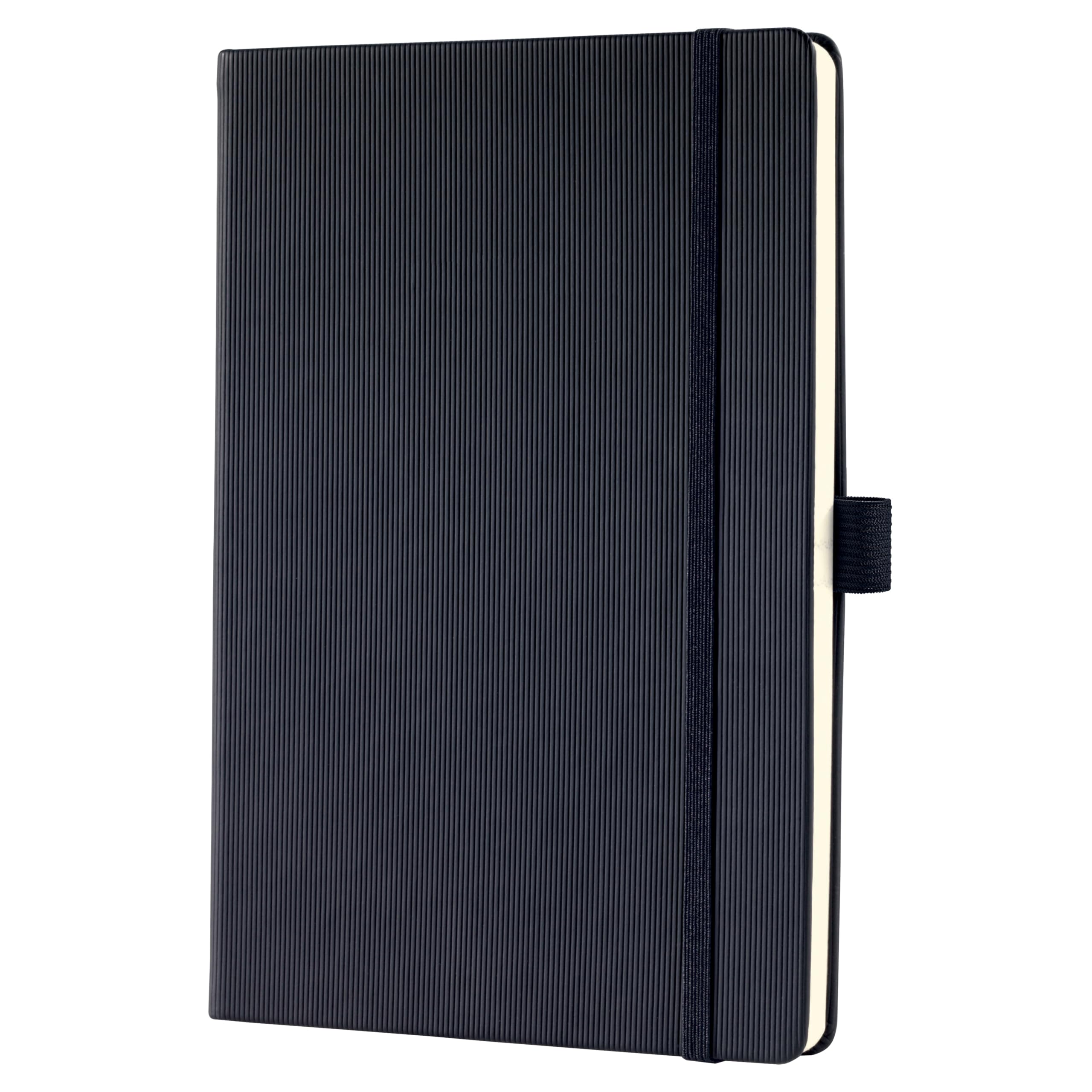 SIGEL CO122 Premium Notebook lined, A5, hardcover, Black - Conceptum
