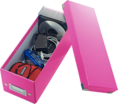 Leitz Storage Box, Pink, Click and Store Range, 60410023