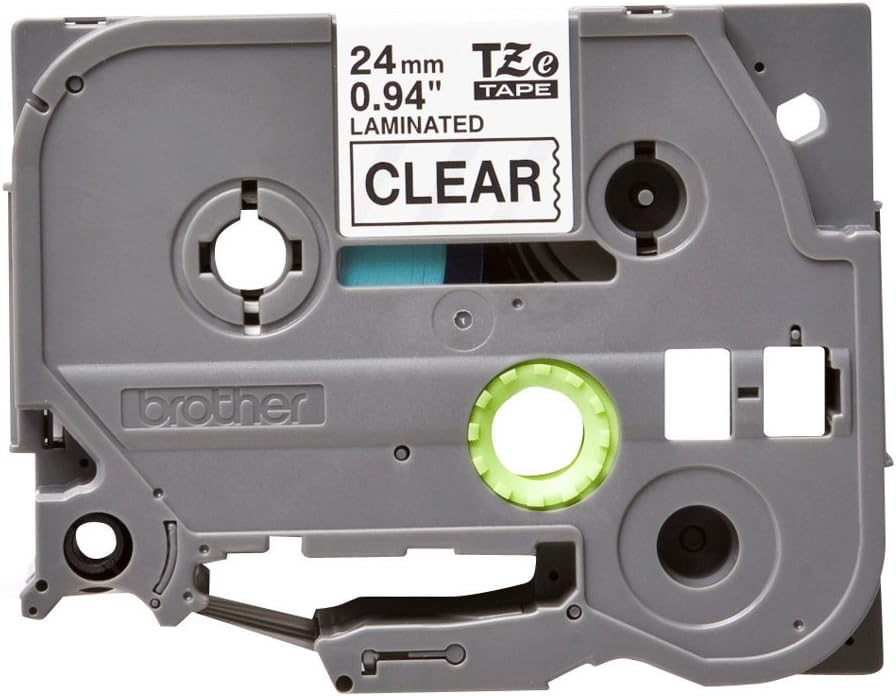 Brother Labelling Tape Cassette, Black on Clear