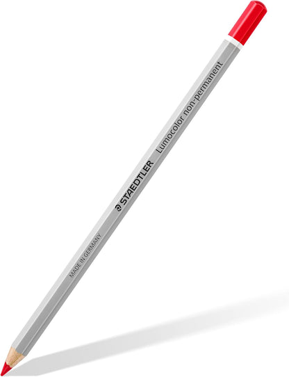 Staedtler Lumocolour Non Permanent Omnichrom Pencil - Red (Box of 12