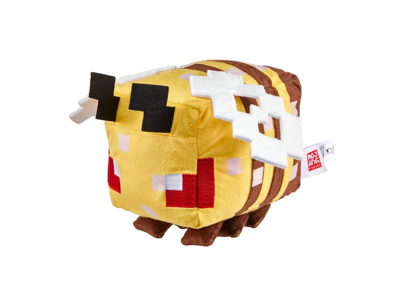 Minecraft The Game: Angry Bee 8" Plush Character Collectible Stuffed Animal - Soft Doll Inspired by Video Game Character