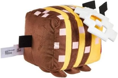 Minecraft The Game: Angry Bee 8" Plush Character Collectible Stuffed Animal - Soft Doll Inspired by Video Game Character
