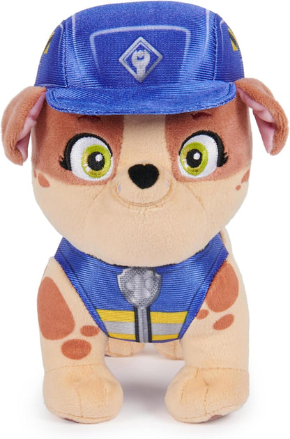 Rubble & Crew, Premium Stuffed Animals, 17.7-cm Charger Plush Toy in Construction Uniform, Kids’ Toys for Boys & Girls Aged 3 and up
