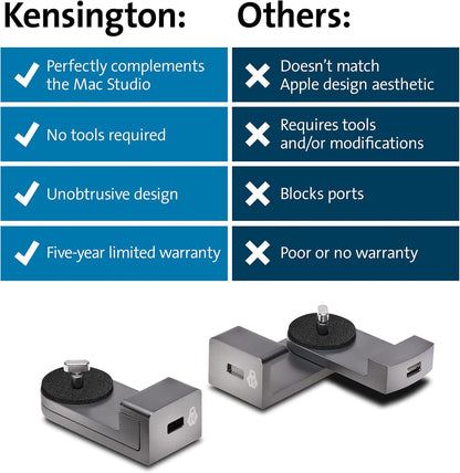 Kensington Blocco progettato per adattatore di blocco Mac Studio Supporto per Mac Studio (K65101WW