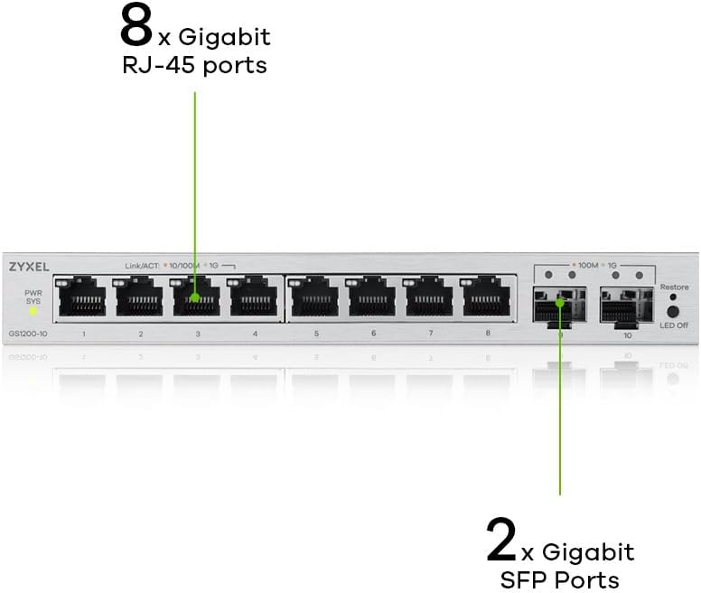 Switch Smart 8G 2Sfp
