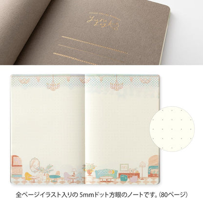 Midori 15366006 Notebook Loose Log B6 Travel and Hotel Pattern
