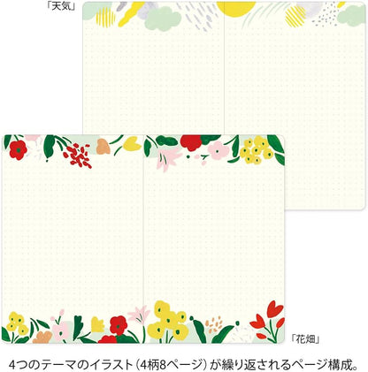 Midori Notebook, Loose Log, B6, Motif, Textile Pattern, 15367006
