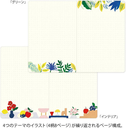 Midori Notebook, Loose Log, B6, Motif, Textile Pattern, 15367006
