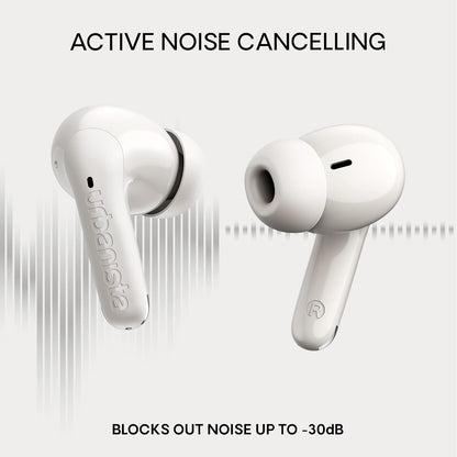 Urbanista Palermo Cuffie In‑Ear True Wireless con ANC - Autonomia 32h, Multipoint Bluetooth, IPX4, Custodia Tascabile