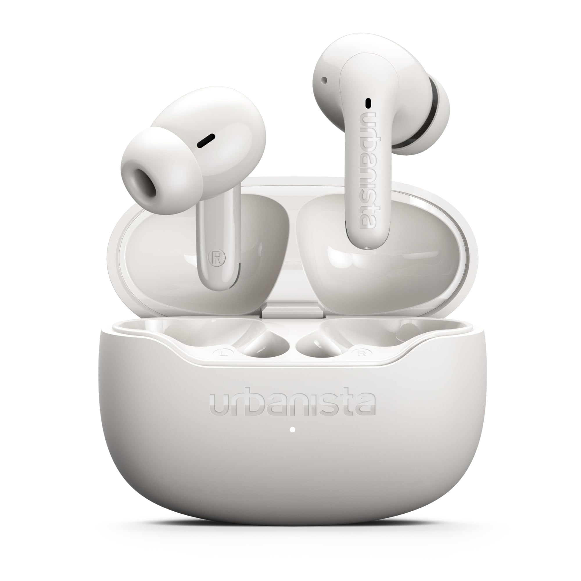 Urbanista Palermo Cuffie In‑Ear True Wireless con ANC - Autonomia 32h, Multipoint Bluetooth, IPX4, Custodia Tascabile