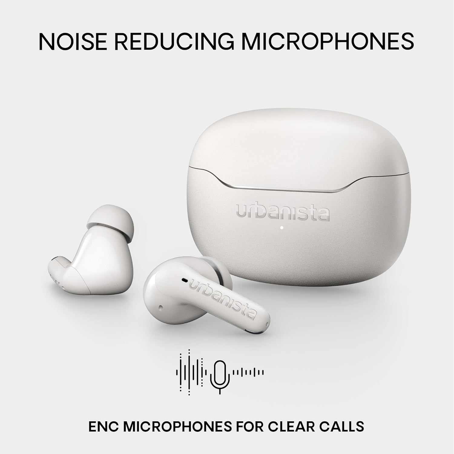 Urbanista Palermo Cuffie In‑Ear True Wireless con ANC - Autonomia 32h, Multipoint Bluetooth, IPX4, Custodia Tascabile