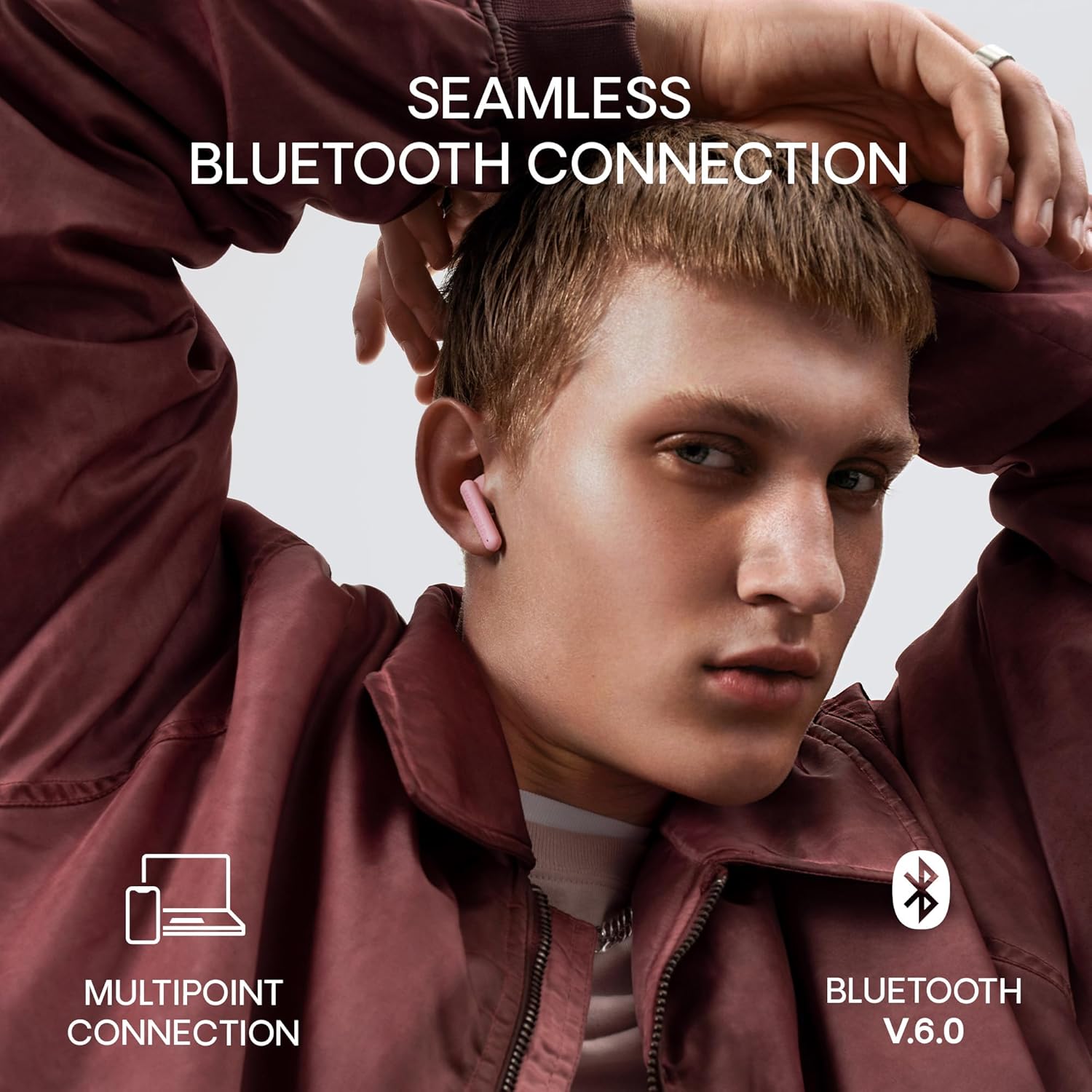 Urbanista Austin 2 True Wireless Earbuds – Bluetooth 6.0 In-Ear Headphones with Multipoint Connection, 25H Playtime, Noise Cancelling Mic & IPX4 Water Resistant
