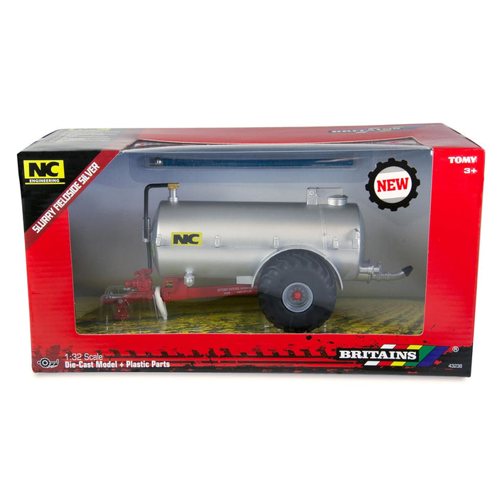 Britains TOMY-1/32 NC Gris métal 1 citerne à lisier, 43238