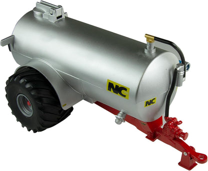 Britains 1:32 NC Slurry Tanker (Fieldside) Silver Toy, Collectable Farm Toy, Tractor Toy Accessory Compatible with 1:32 Scale Farm Toys, Suitable for Collectors & Children from 3 Years
