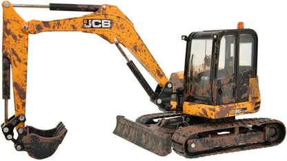 Britains 1:32 JCB Muddy Midi Excavator 86C-2, Collectable Tractor Toy for Farm Set, Tractor Toys Compatible with 1:32 Scale Farm Animals and Toys, Suitable for Collectors & Children from 3 Years
