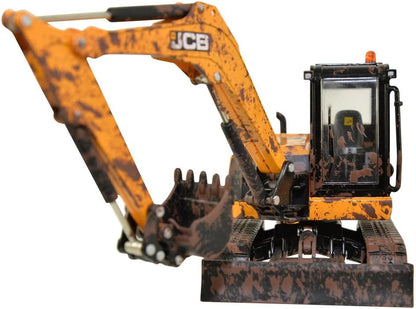 Britains 1:32 JCB Muddy Midi Excavator 86C-2, Collectable Tractor Toy for Farm Set, Tractor Toys Compatible with 1:32 Scale Farm Animals and Toys, Suitable for Collectors & Children from 3 Years